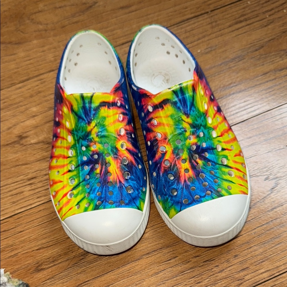 Colorful Tie-Dye Kids Native Water Shoes